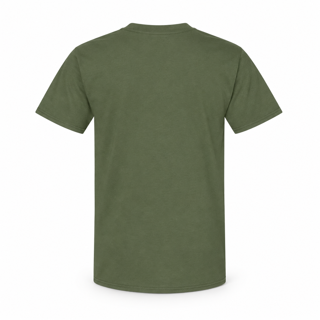 Youth Kids Balenciaga Cotton T-Shirt army green rear view
