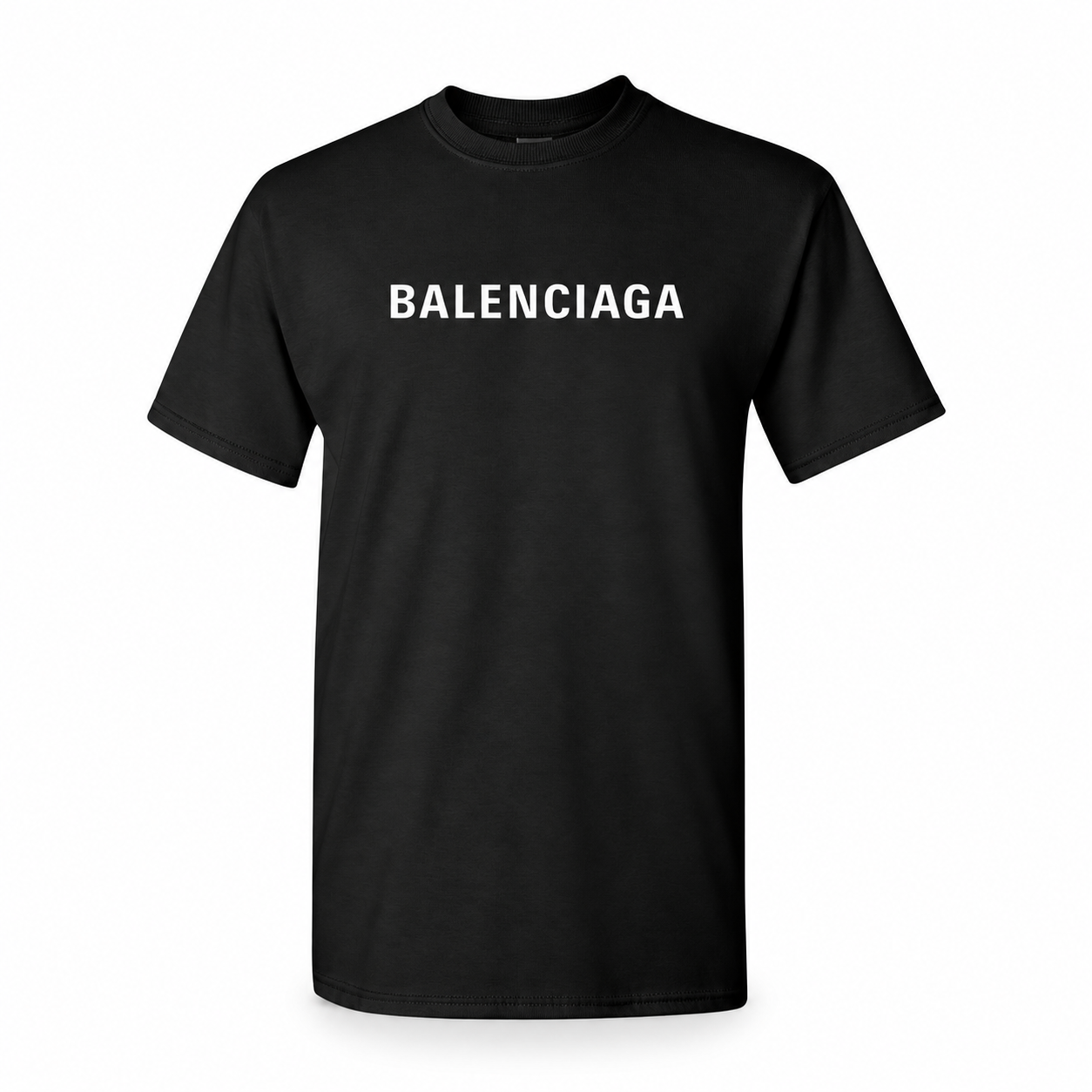 Youth Kids Balenciaga Cotton T-Shirt black main front view