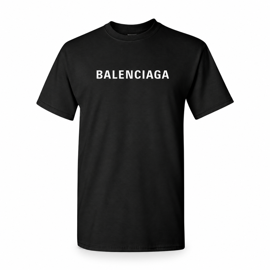 Youth Kids Balenciaga Cotton T-Shirt black main front view