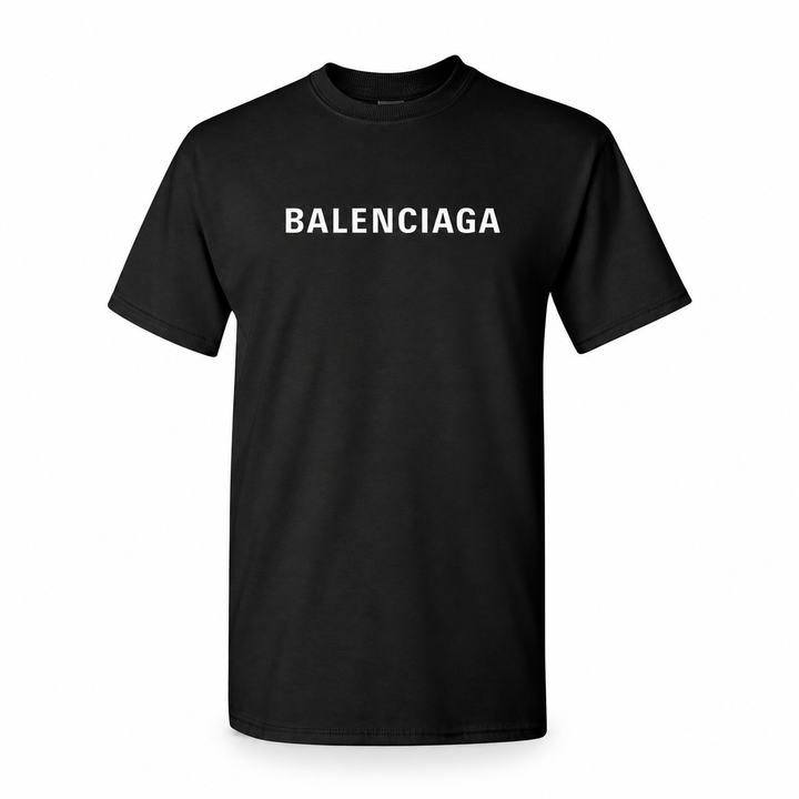 Youth Kids Balenciaga Cotton T-Shirt black main front view