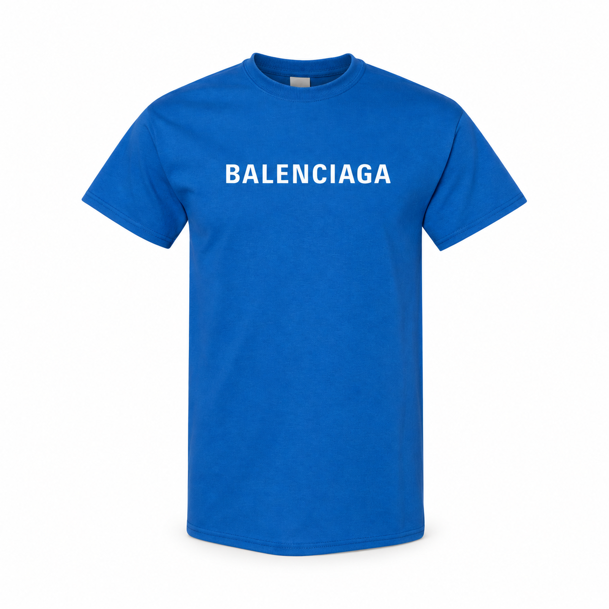 Youth Kids Balenciaga Cotton T-Shirt blue main front view