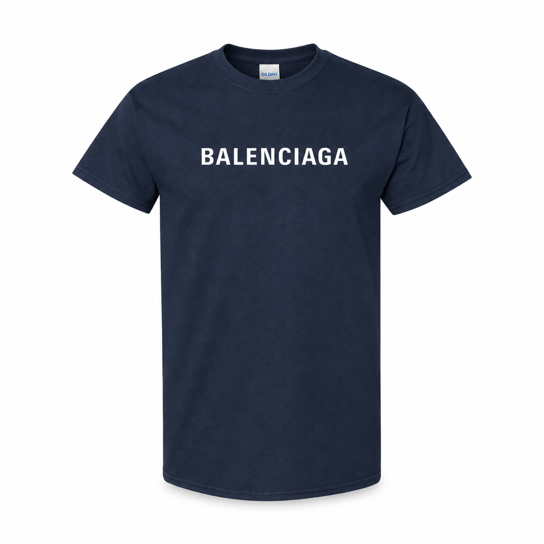 Youth Kids Balenciaga Cotton T-Shirt navy main front view