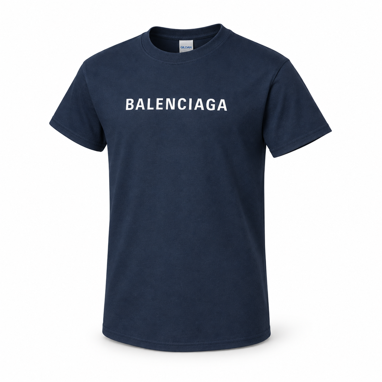 Youth Kids Balenciaga Cotton T-Shirt navy alternate angle