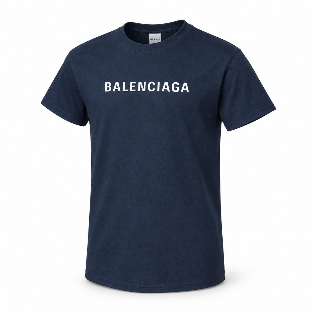 Youth Kids Balenciaga Cotton T-Shirt navy alternate angle