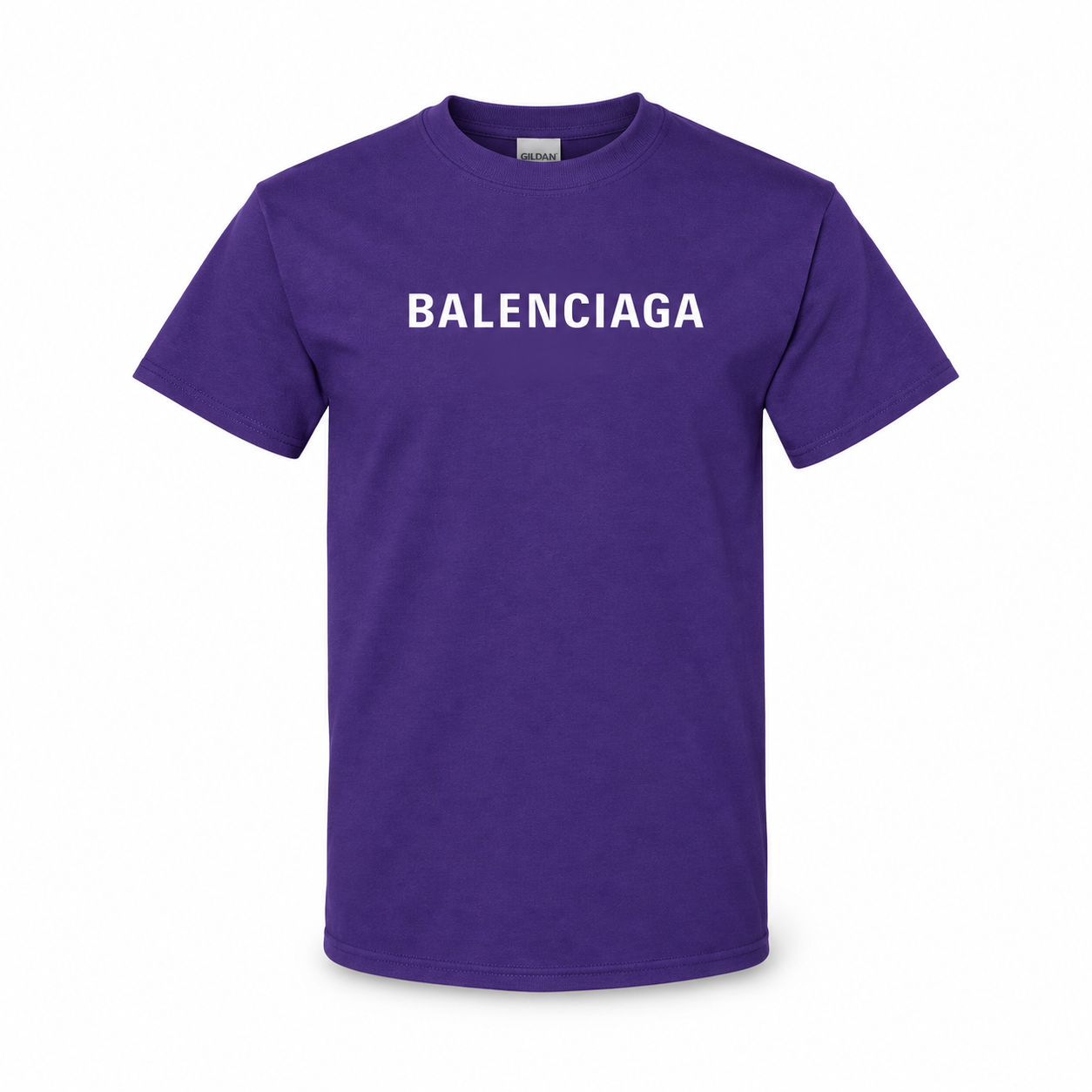 Youth Kids Balenciaga Cotton T-Shirt purple main front view
