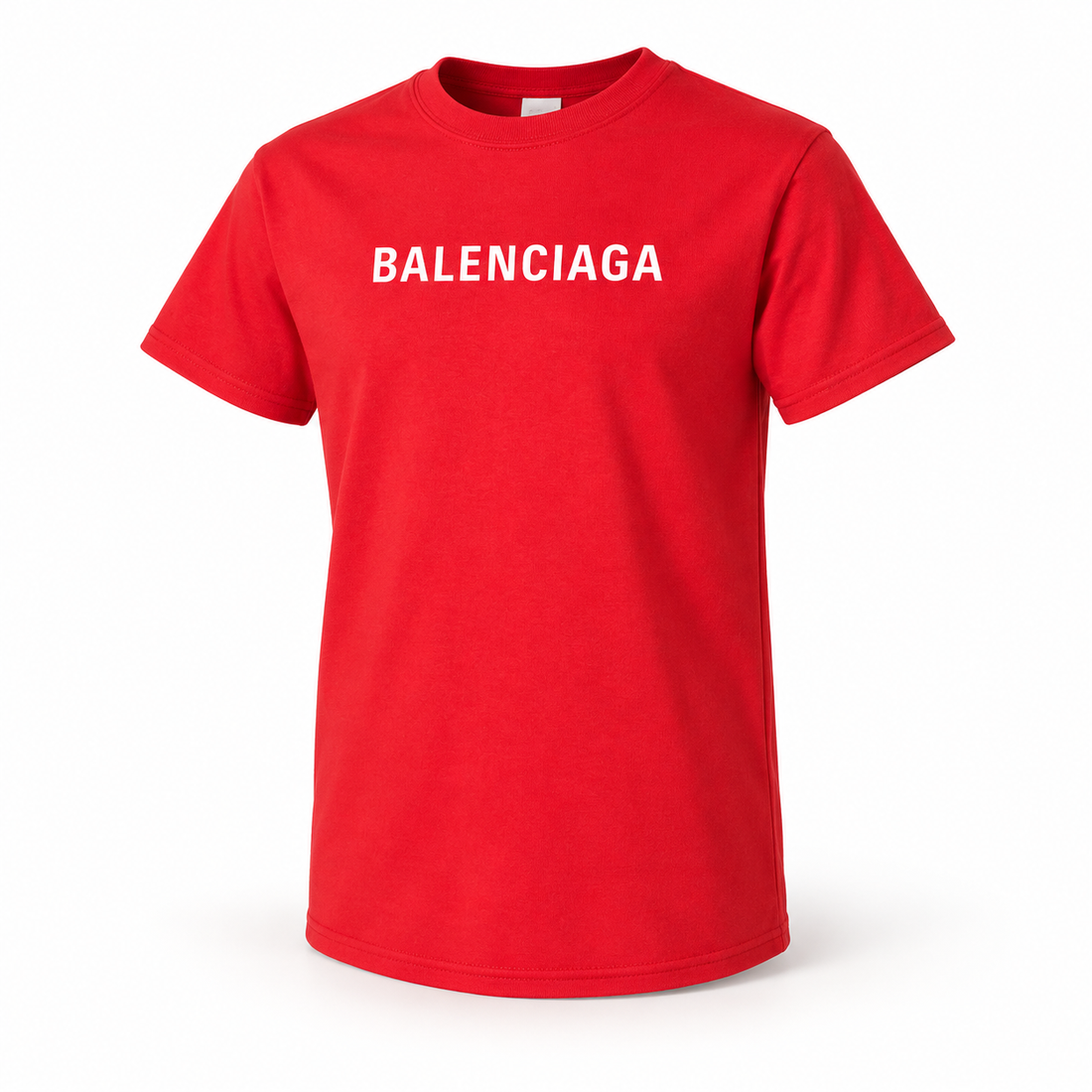 Youth Kids Balenciaga Cotton T-Shirt red alternate angle