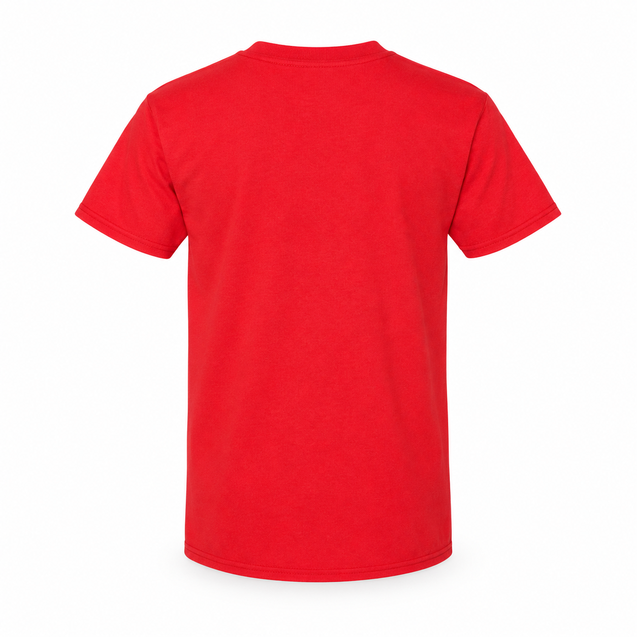 Youth Kids Balenciaga Cotton T-Shirt red rear view