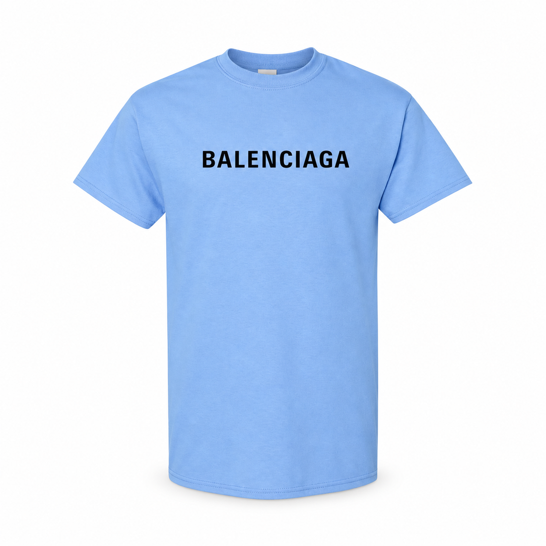 Youth Kids Balenciaga Cotton T-Shirt sky blue main front view