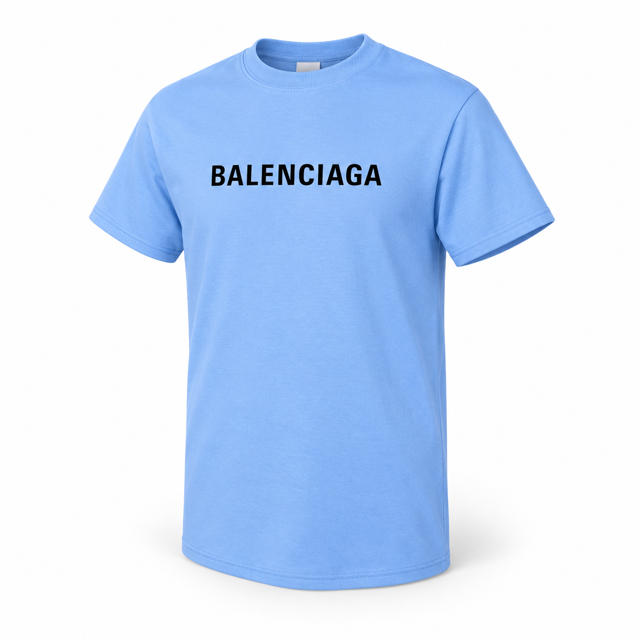 Youth Kids Balenciaga Cotton T-Shirt sky blue alternate angle