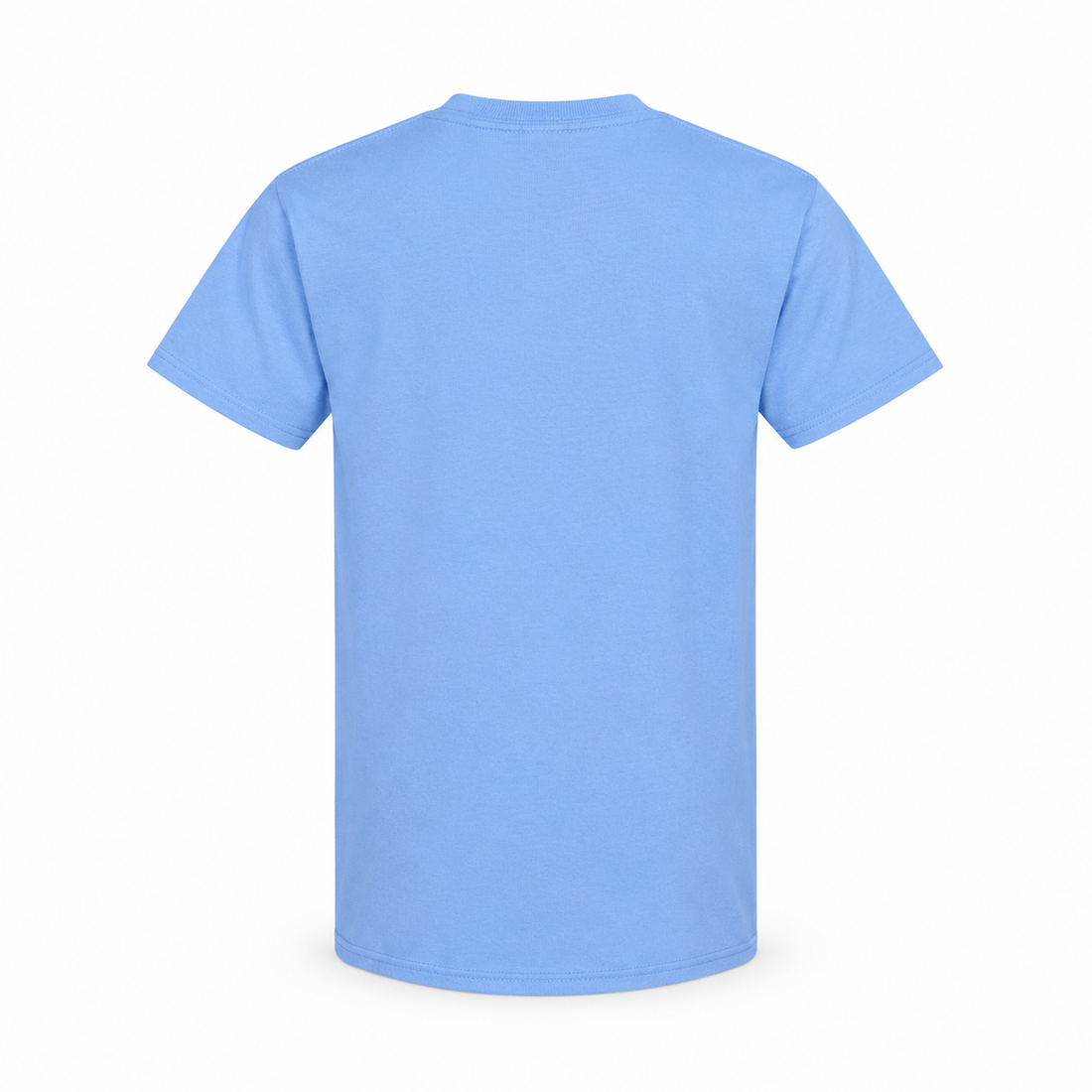 Youth Kids Balenciaga Cotton T-Shirt sky blue rear view